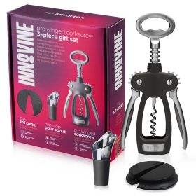 3 Piece Pro Winged Corkscrew Gift Set Innovine™
