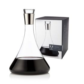Irving 60 Oz Chrome-Rim Wine Decanter Viski®