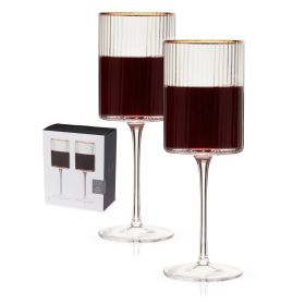 Meridian Crystal Wine Glasses Viski® (Set of 2)