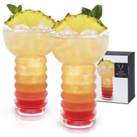 Pearl Diver Crystal Glasses Viski® (Set of 2)