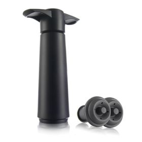 3 Piece Vacu Vin Black Wine Saver