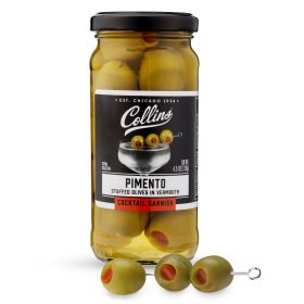 Collins 4.5 Oz Pimento Cocktail Olives in Vermouth