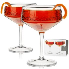 Admiral Crystal Coupe Glasses Viski® (Set of 2)