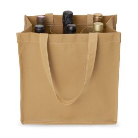 Beige 6 Bottle Non Woven Tote True