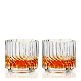 Zephyr Crystal Lowball Tumblers Viski® (Set of 2)