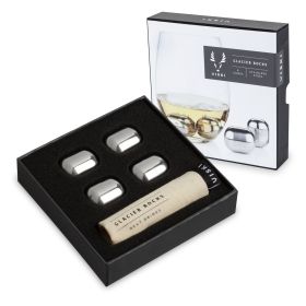 Glacier Rocks® Stainless Steel Wine Globes Viski® (Set of 4)