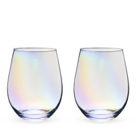 Luster Stemless Wine Glasses Twine® (Set of 2)