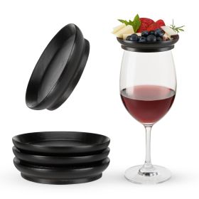 Wine Glass Topper Appetizer Plates Twine® (Set of 4)