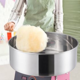Electric Cotton Candy Machine, 1000W Candy Floss Maker, Commercial Cotton Candy Machine With Stainless Steel Bowl, And Sugar Scoop, Perfect For H (Option: pink)